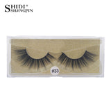 SHIDISHANGPIN 1 pair 3d mink eyelashes makeup natural long false lashes fluffy mink fake eyelashes volume eye lashes extension