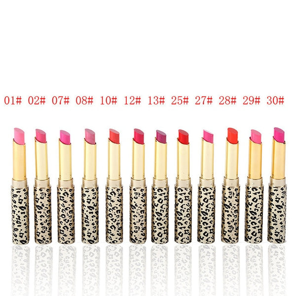 New Professional 12pcs/lot Makeup Lipstick Waterproof Cosmetic Lip Gloss Rouge Lip Sticks WD2