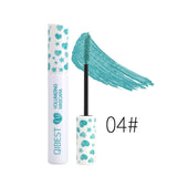 1Pcs QIBEST 7 Colors mascara red blue yellow purple cream Thick curling lengthening eyelash extension waterproof 4D mascara