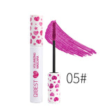 1Pcs QIBEST 7 Colors mascara red blue yellow purple cream Thick curling lengthening eyelash extension waterproof 4D mascara