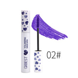 1Pcs QIBEST 7 Colors mascara red blue yellow purple cream Thick curling lengthening eyelash extension waterproof 4D mascara