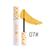 1Pcs QIBEST 7 Colors mascara red blue yellow purple cream Thick curling lengthening eyelash extension waterproof 4D mascara
