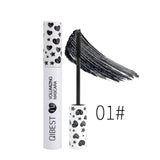 1Pcs QIBEST 7 Colors mascara red blue yellow purple cream Thick curling lengthening eyelash extension waterproof 4D mascara