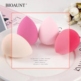BIOAUNT New 6 Colors of Pro Face Foundation Sponge Powder Puff Drop-shaped Smooth Cosmetic Puff Beauty Makeup Assistant Tools