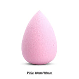 BIOAUNT New 6 Colors of Pro Face Foundation Sponge Powder Puff Drop-shaped Smooth Cosmetic Puff Beauty Makeup Assistant Tools