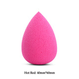BIOAUNT New 6 Colors of Pro Face Foundation Sponge Powder Puff Drop-shaped Smooth Cosmetic Puff Beauty Makeup Assistant Tools