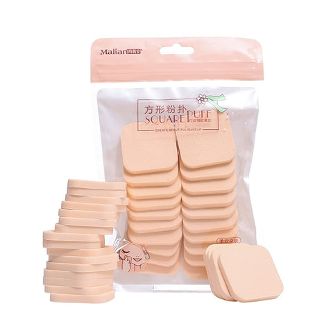 Durable 20pcs Wet And Dry Use Makeup Sponge Powder Puff Foundation Cosmetic Facial Sponges Soft Powder Puff For BB Cream Blush