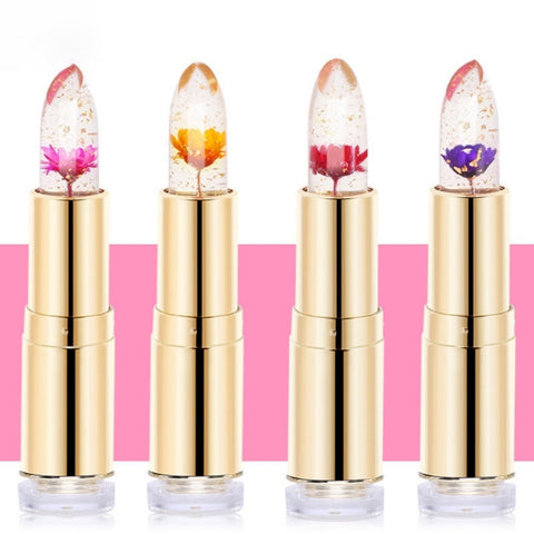 Women Lasting Waterproof Makeup Lip Stick Matte does not Fade Skull Lip Gloss Dry Flower Color Lipstick Nutritous Moisturizer