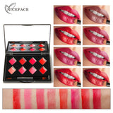 NICE FACE 8Color Sexy Beauty Make Up Matte Lipsticks Moisturizer Lip Gloss Cosmetic Set Waterproof Long Lasting Lipgloss Palett