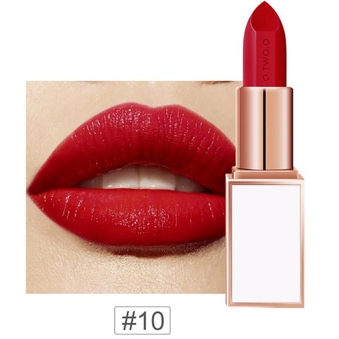 O.TWO.O Brand Matte Lipstick Long Lasting Waterproof Lip Gloss 21 Colors Cherished Velvet Makeup Moisturizing Lip Stick