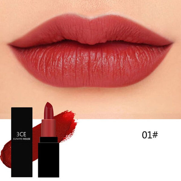 3CE Eunhye House Matte Lipstick 6 color Cosmetic Lasting Pigment Sexy Lip Matte Nude Lipstick Makeup Tool Newest Silky Texture