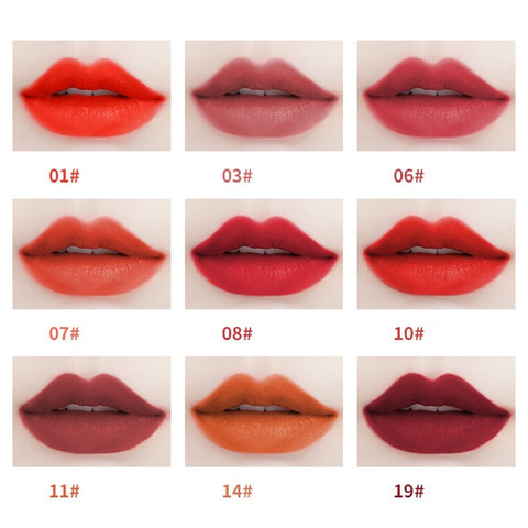 1pcs Sexy Lip Gloss Cosmetics Waterproof Long Lasting Natural Matt Lipstick Lipgloss Women Lip Beauty Makeup Moisturizing