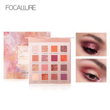 FOCALLURE 16 colors Sunrise Glitter Eyeshadow palette easy to wear Matte pigmented Eye shadow powder Eyeshadow pallete