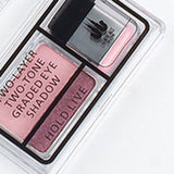 2 Colors Eye Shadow Palette Double Gradient Eye Shadow Disc 3 Seconds Charming Eye Makeup Cosmetics With Brush
