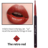 QIC Automatic Rotary Long-lasting Waterproof Lip Liner Pen Lipstick Pencil Natural Makeup Tools