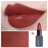 Sexy Matte Lipstick 6 Colors Optional Long Lasting Non-stick Moisturizing Fashion Women Lady Lips Makeup Cosmetic Red Lipstick